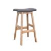 Padded timber stool