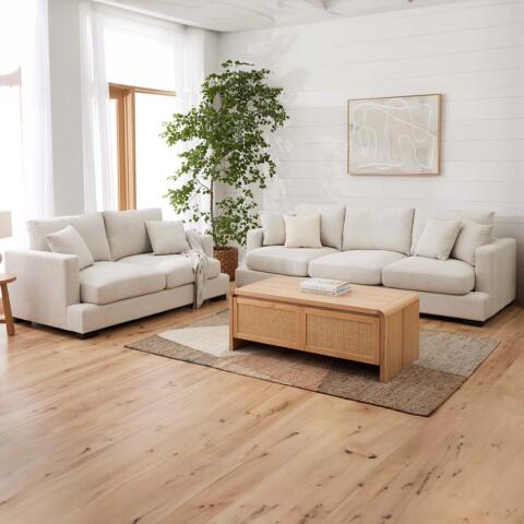 Harrison Sofa Pair Oat