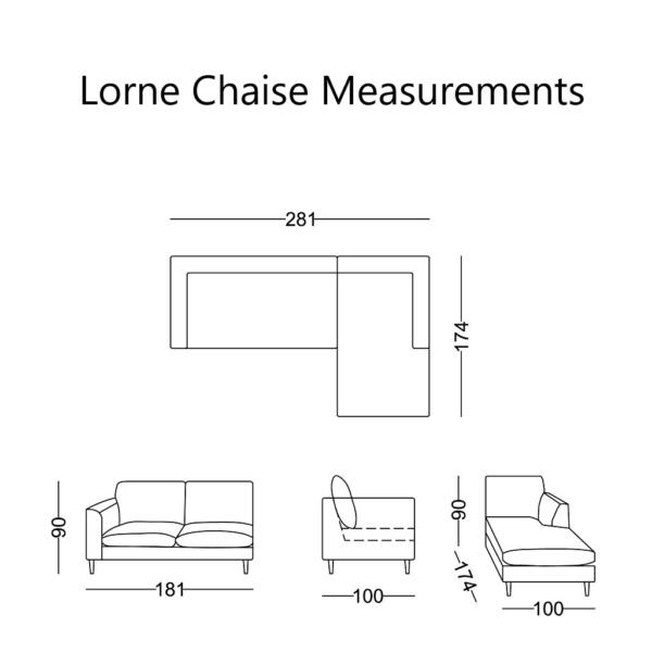Lorne Chaise Measurements