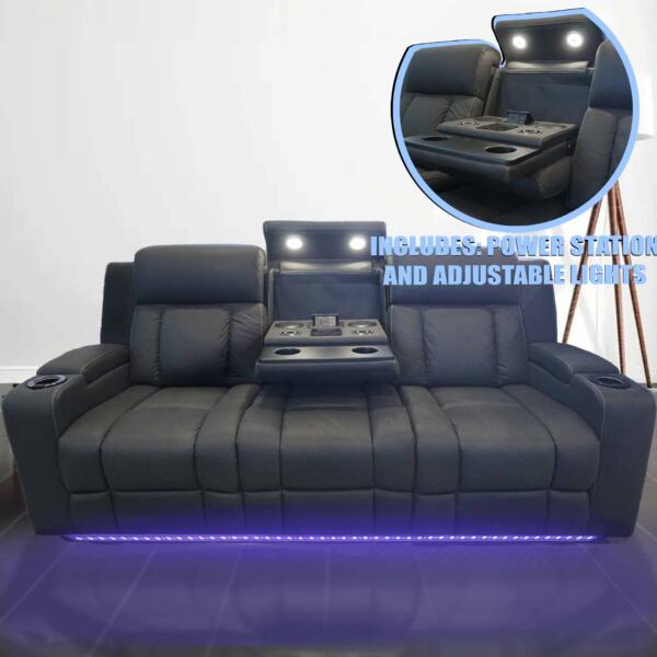 Governer 3 Seater With Console Design