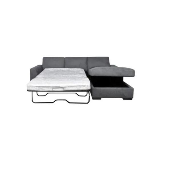 Oxford Sofa Bed With Storage Chaise - Open