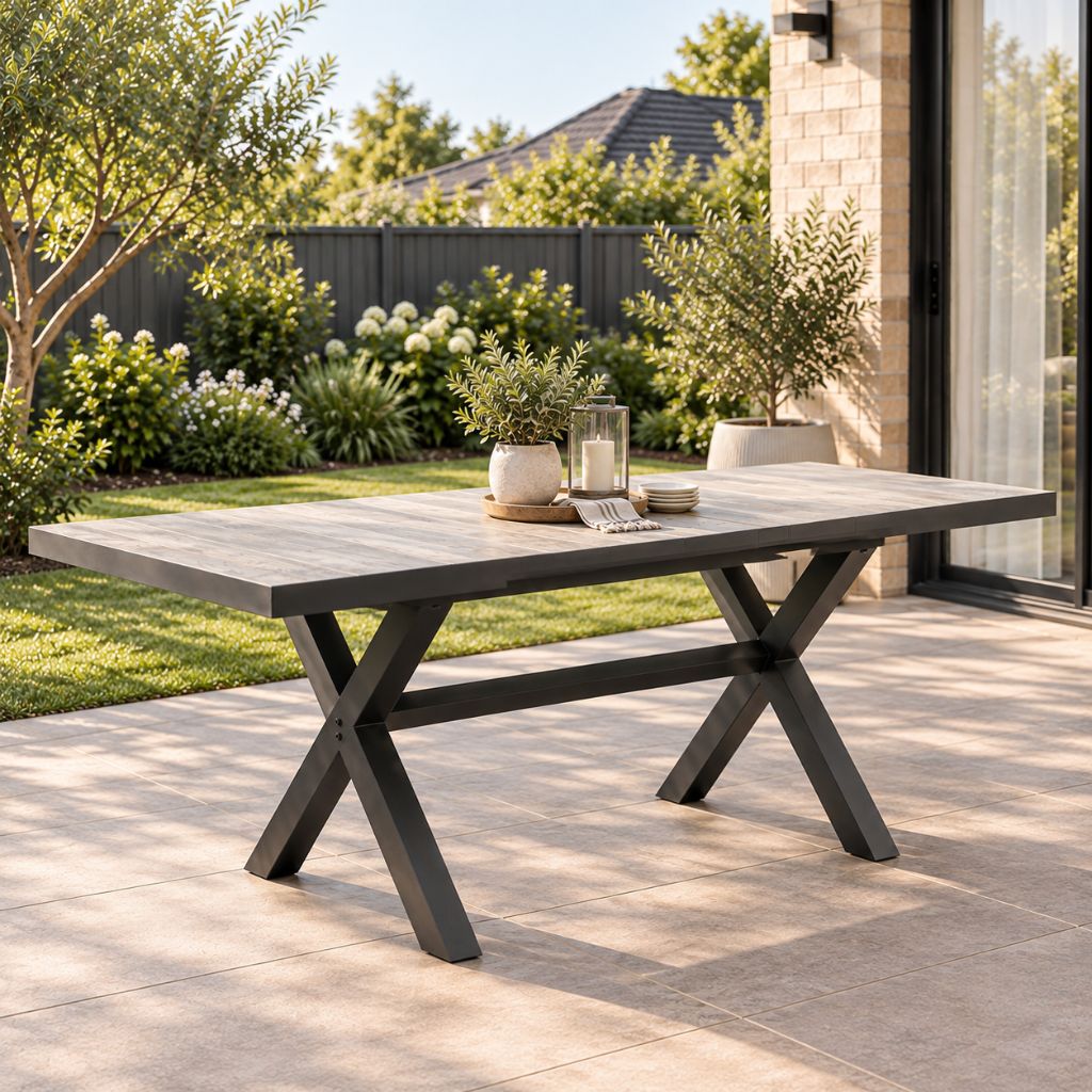 Memphis Extension Table - Charcoal 2