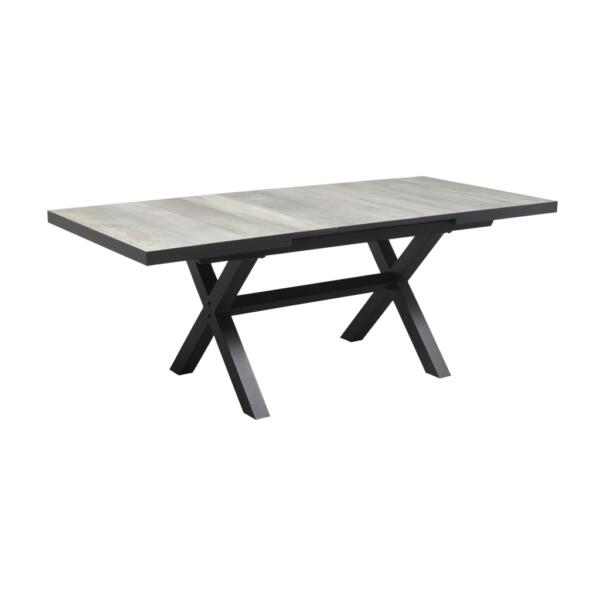 Memphis Extension Table - Charcoal - Contour