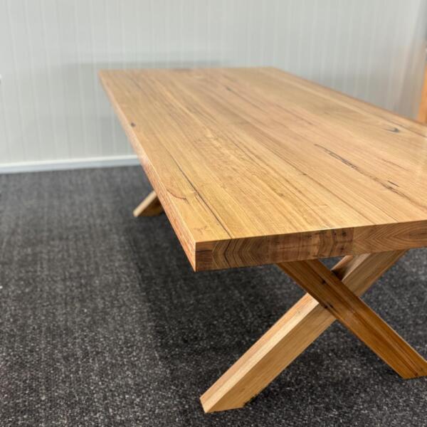 Australian Made Hardwood Table with 70mm Fold-over edge
