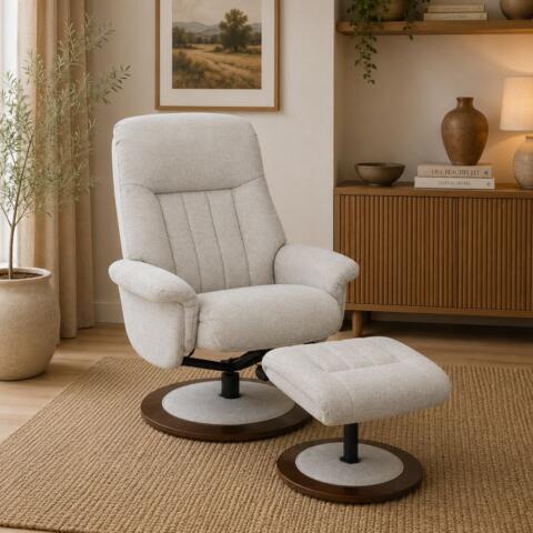 Swivel Recliners with Footstools
