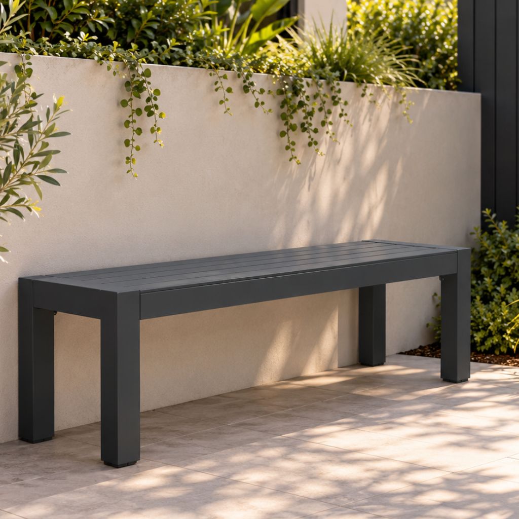 Matzo Bench Seat Gunmetal 2