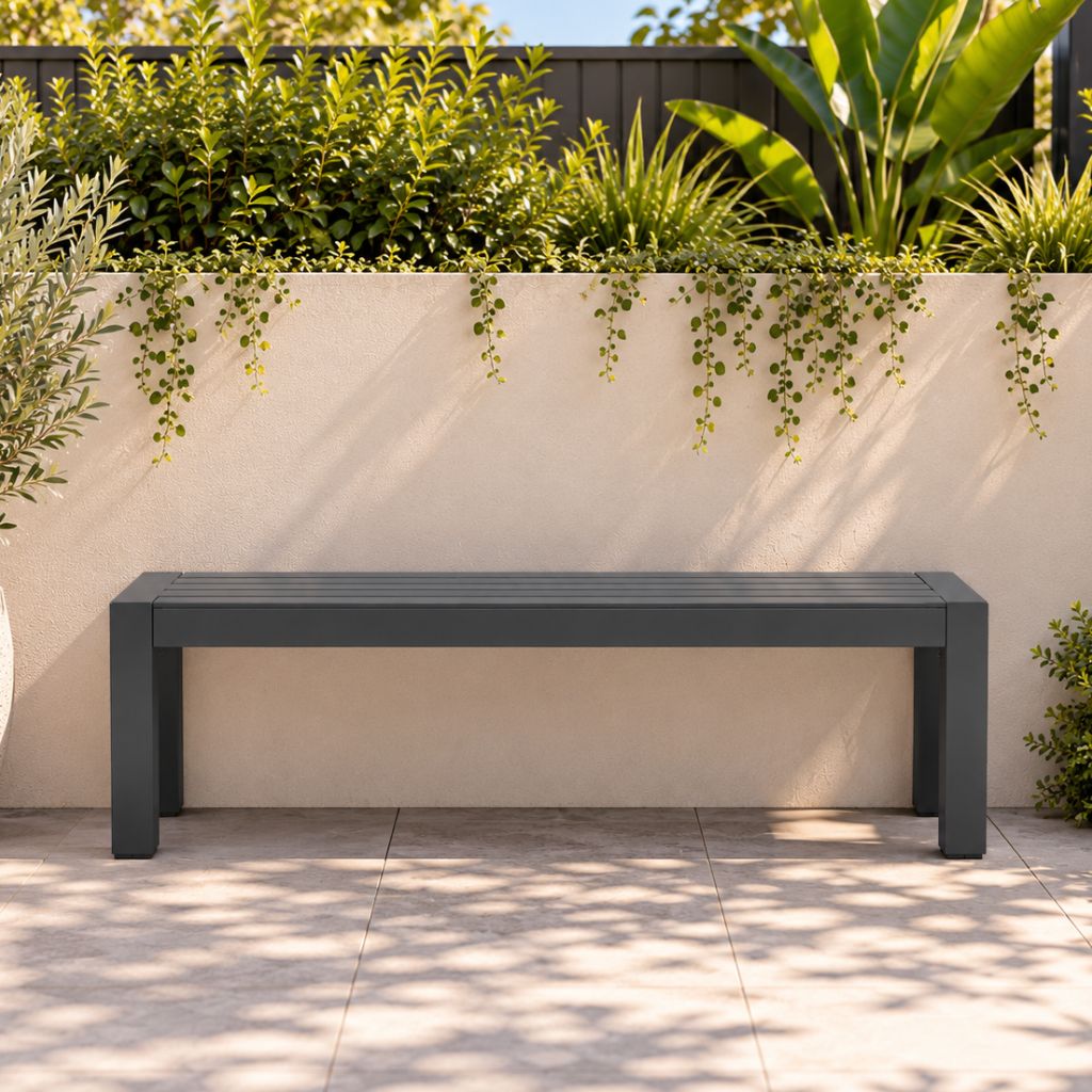 Matzo Bench Seat Gunmetal 3