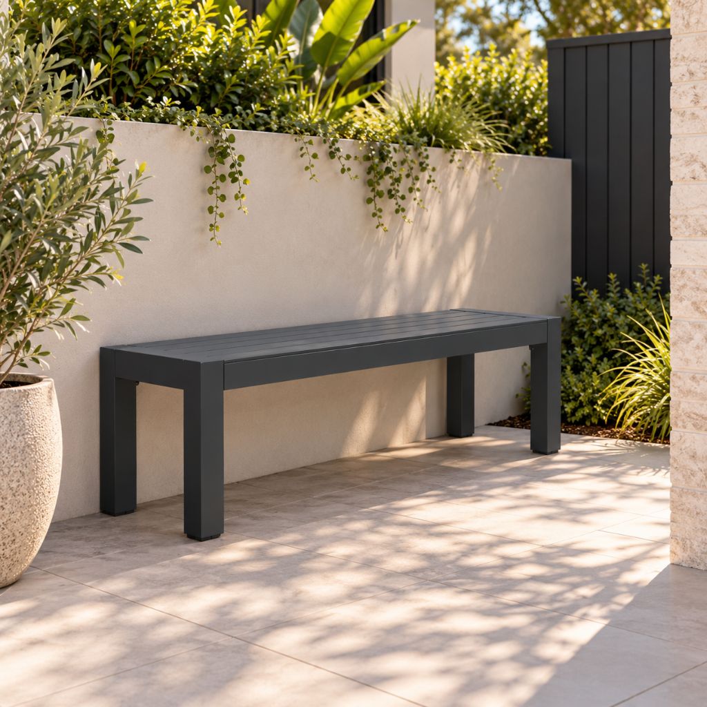 Matzo Bench Seat Gunmetal
