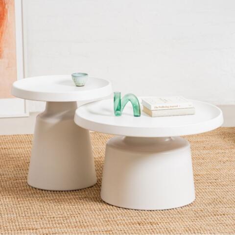 Fendi Set Of 2 Tables - White
