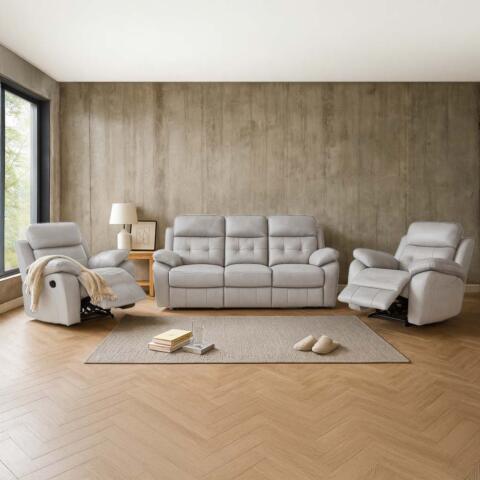 Cosmic Recliner Suite - Silver