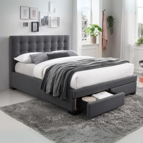 Memphis Storage Bed - Dark Grey