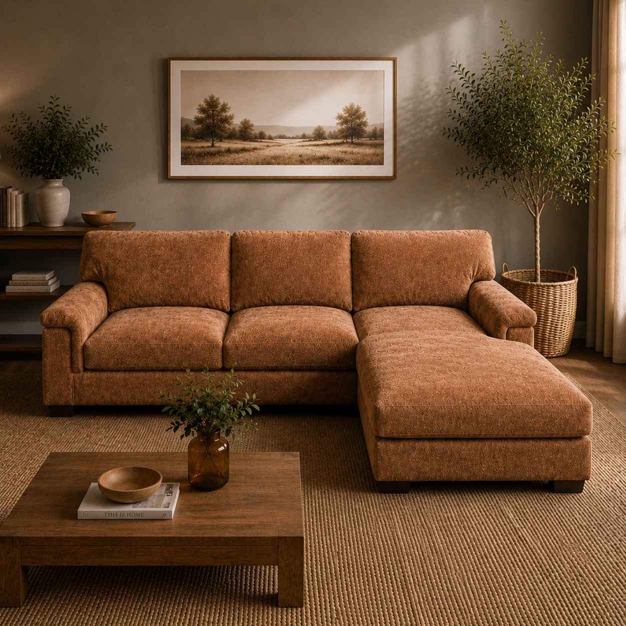 Idaho Rhf Chaise - Cinnamon