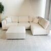 Fabric Modular Corner Suite with LHF Arm - Ivory