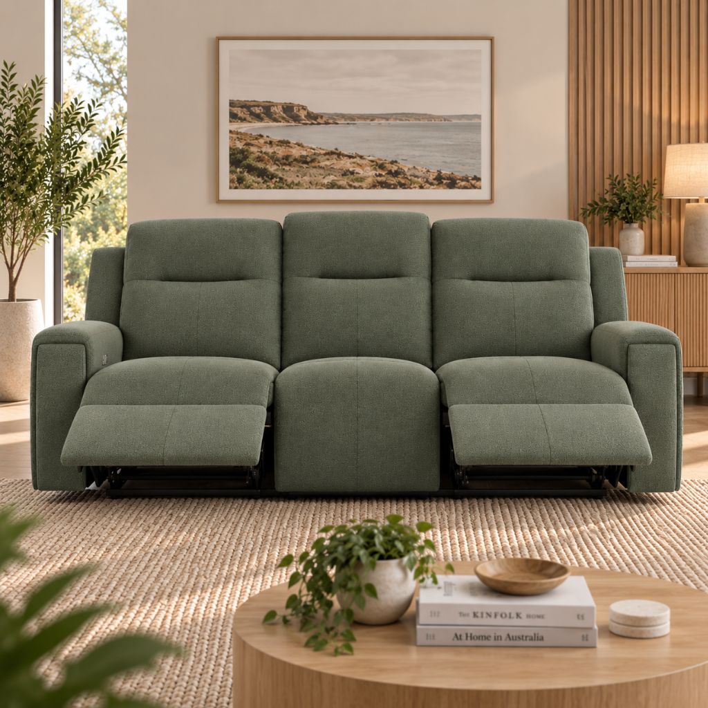 United 3 Seater Hr&l - Fabric 2