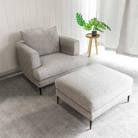 Evie Arm Chair With Ottoman (5)