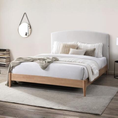 Upholstered Bed with USB charging