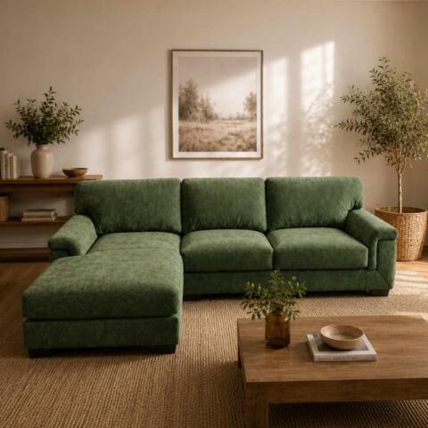 Idaho Lhf Chaise - Green