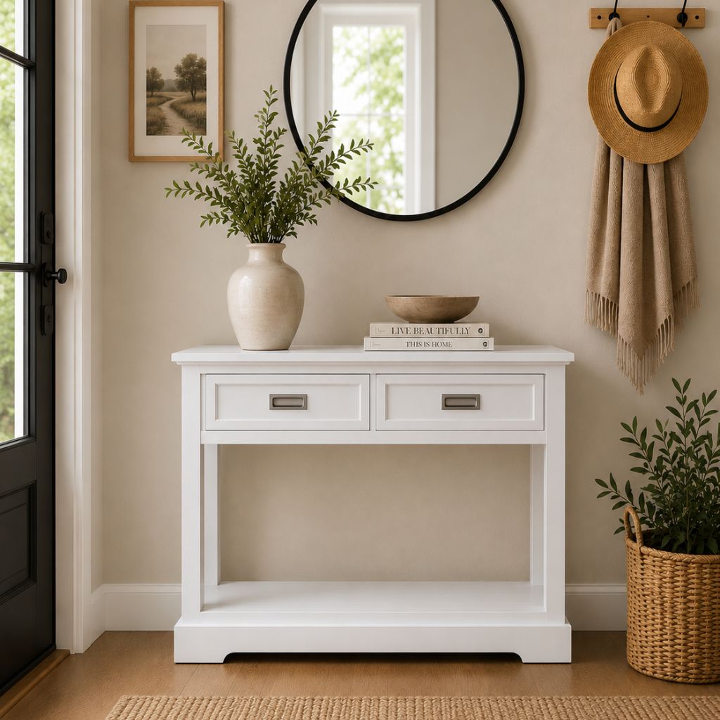 Seaside 2 Drawer Halltable Front