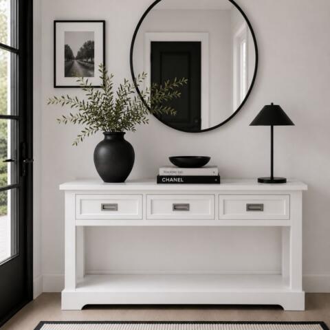 Seaside 3 Drawer Halltable Forward