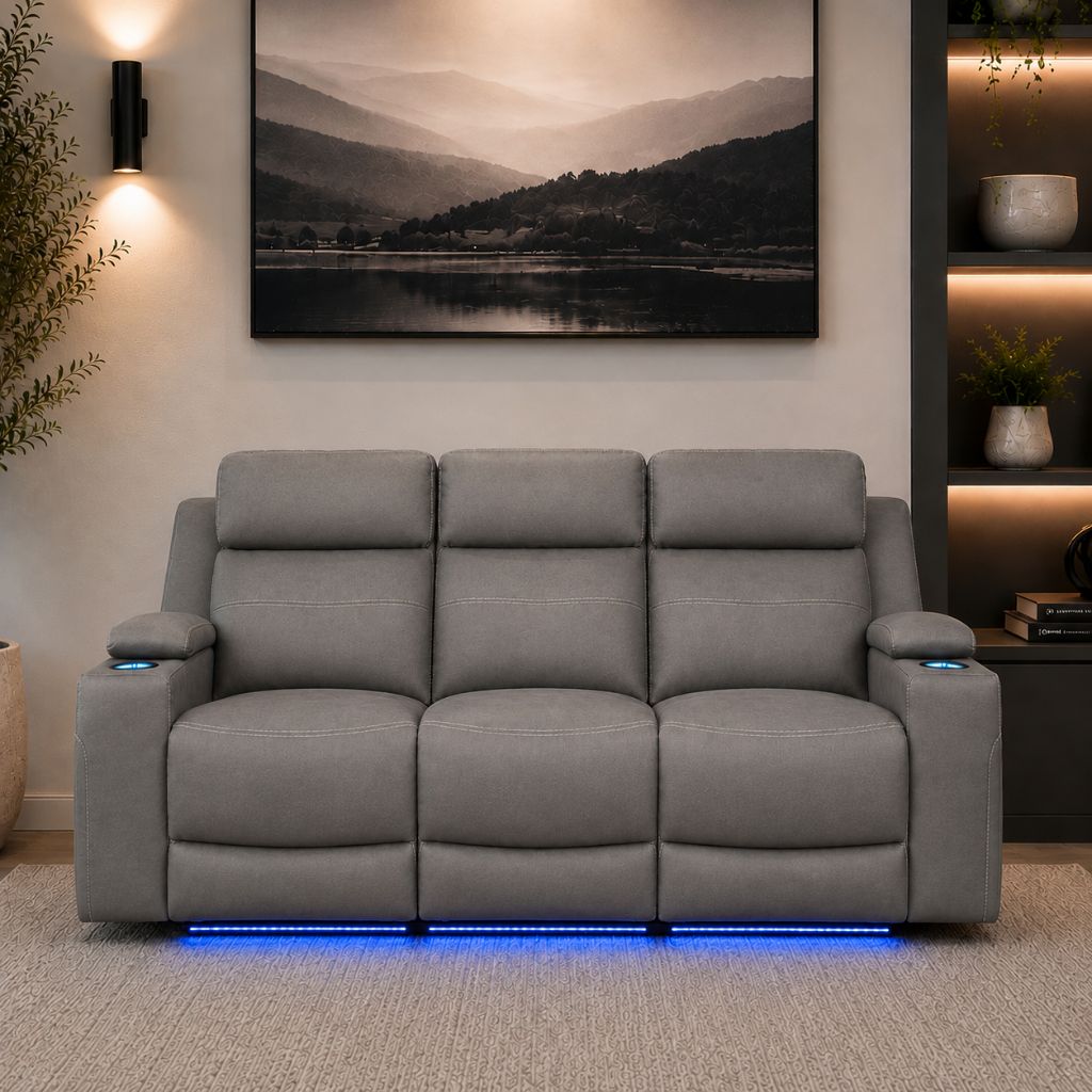 Brooks 3 Seater Ash