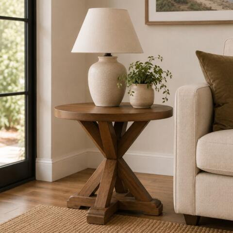 Heritage Round End Table