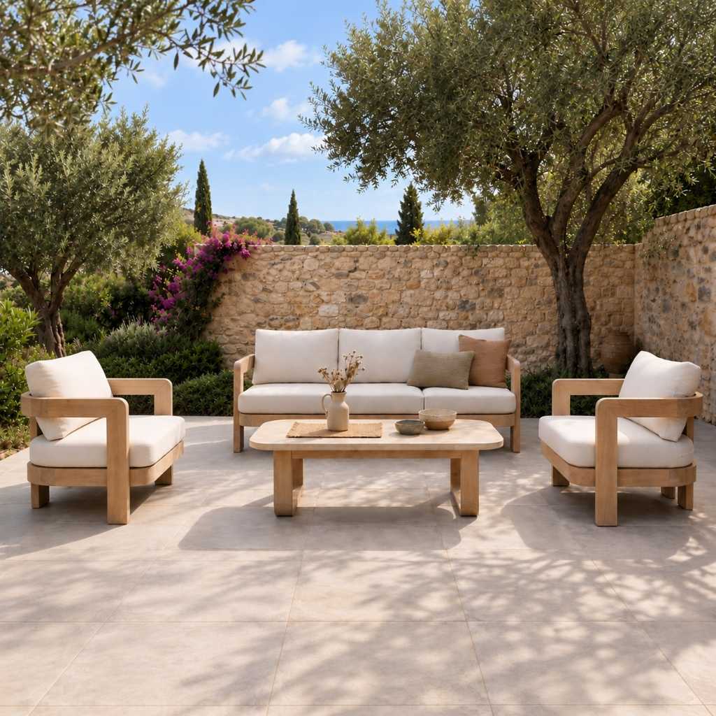 Capri Outdoor 3 Seater Suite