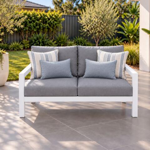 Matzo 2 Seater White 4