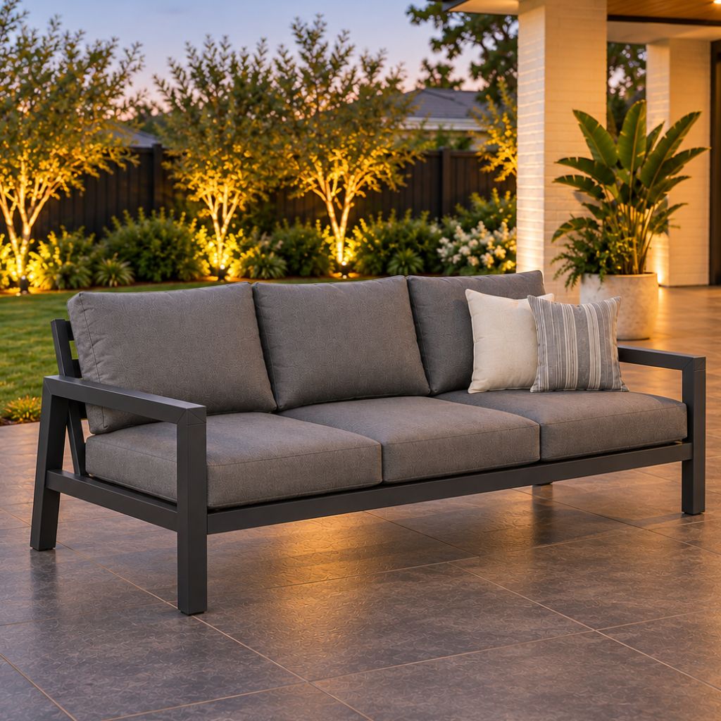 Matzo 3 Seater Gunmetal 2