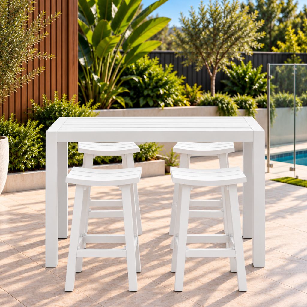 Matzo 5pce Bar Setting White