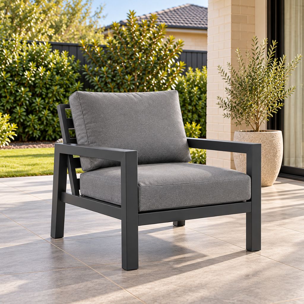 Matzo Armchair Gunmetal