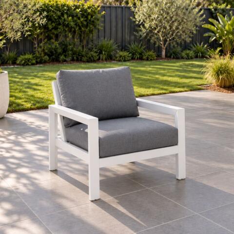 Matzo Armchair White