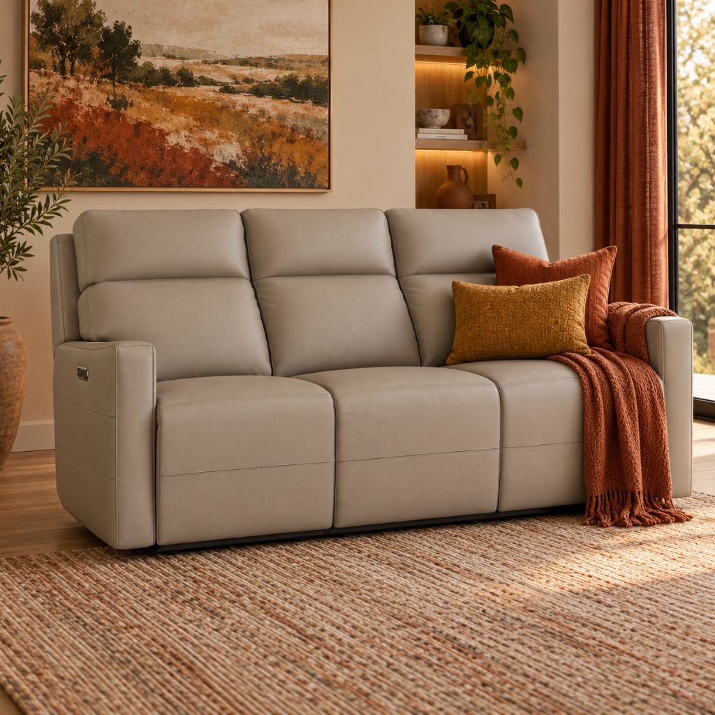 Ryan 3 Seater Leather