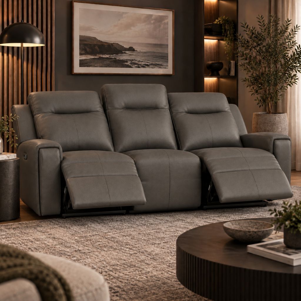 United 3 Seater - Prem Leather 4