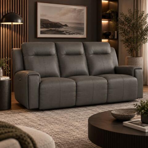 United 3 Seater - Prem Leather